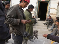 In Jiangpo Village in Deqin County of Yunnan Province in China
